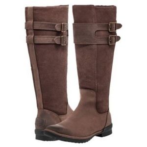 Ugg Shoes | New Ugg Zarina Leather Waterproof Knee High Womens Boots Size 9 | Color: Brown | Size: 7 | Bellatarget's Closet
